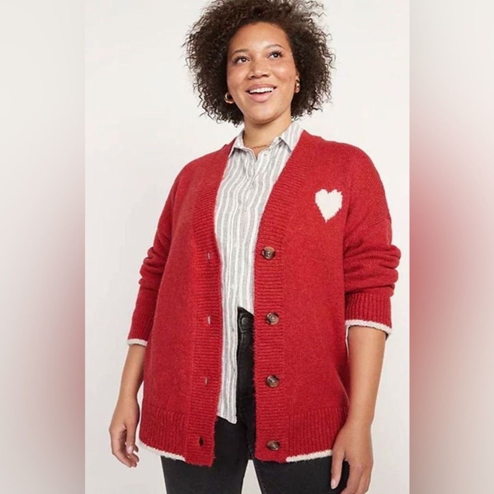 Valentine’s Sweater Button Cardigan